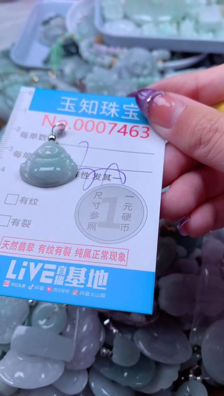 翡翠未镶嵌吊坠(不含链)7463