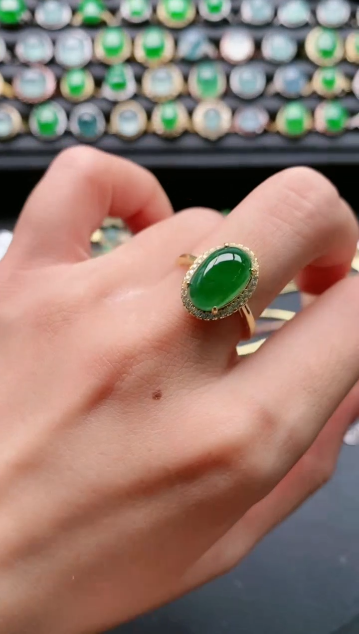 【闪购商品】翡翠戒指银S925镶嵌11111