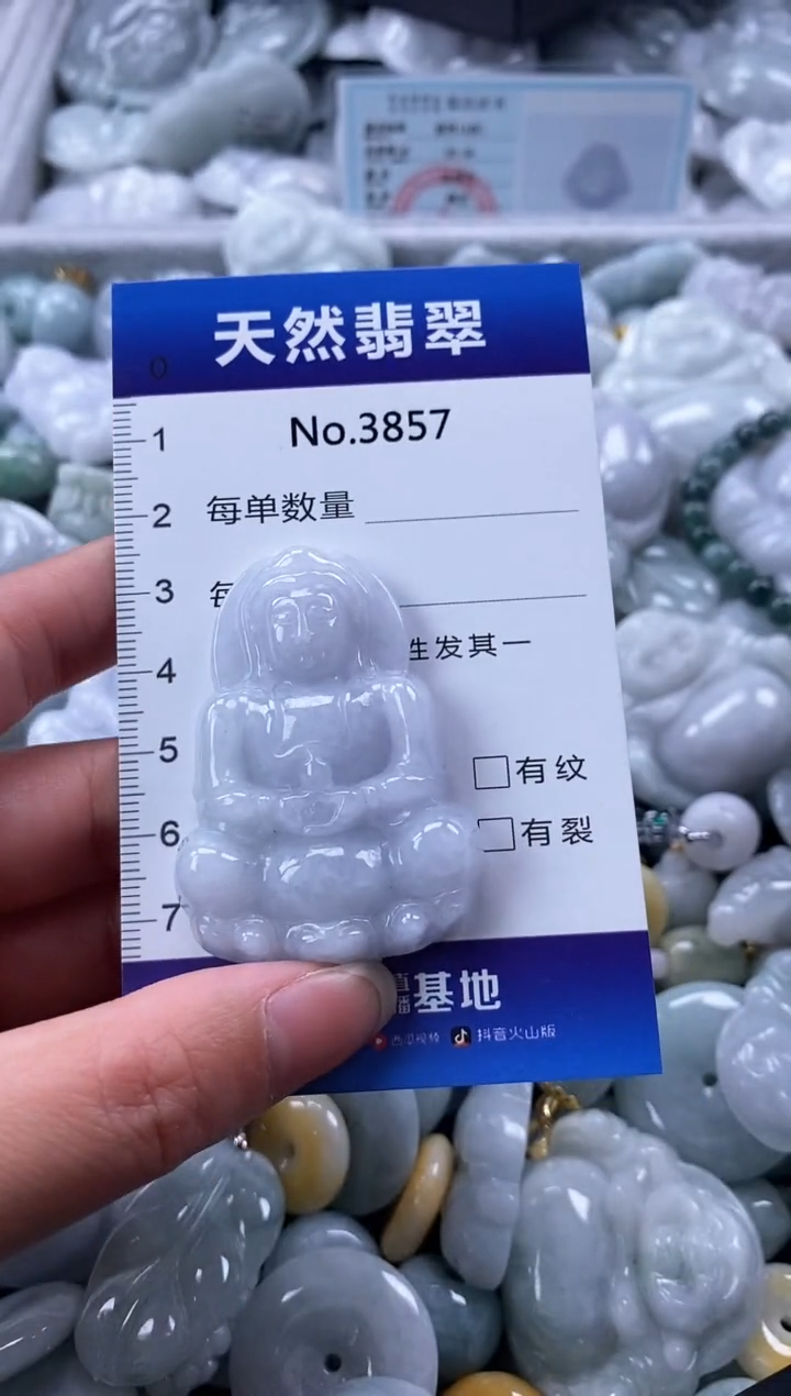 翡翠未镶嵌颈饰缅甸A货翡翠3857