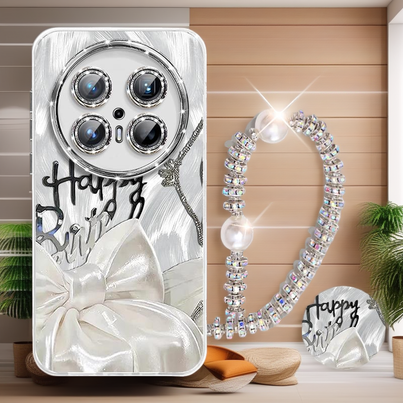 防摔mate60Promate70带钻超薄mt50小香风适用mate70P手机壳华为链