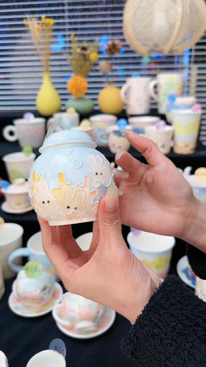 【闪购商品】摆件景德镇高温立体釉创意瓷