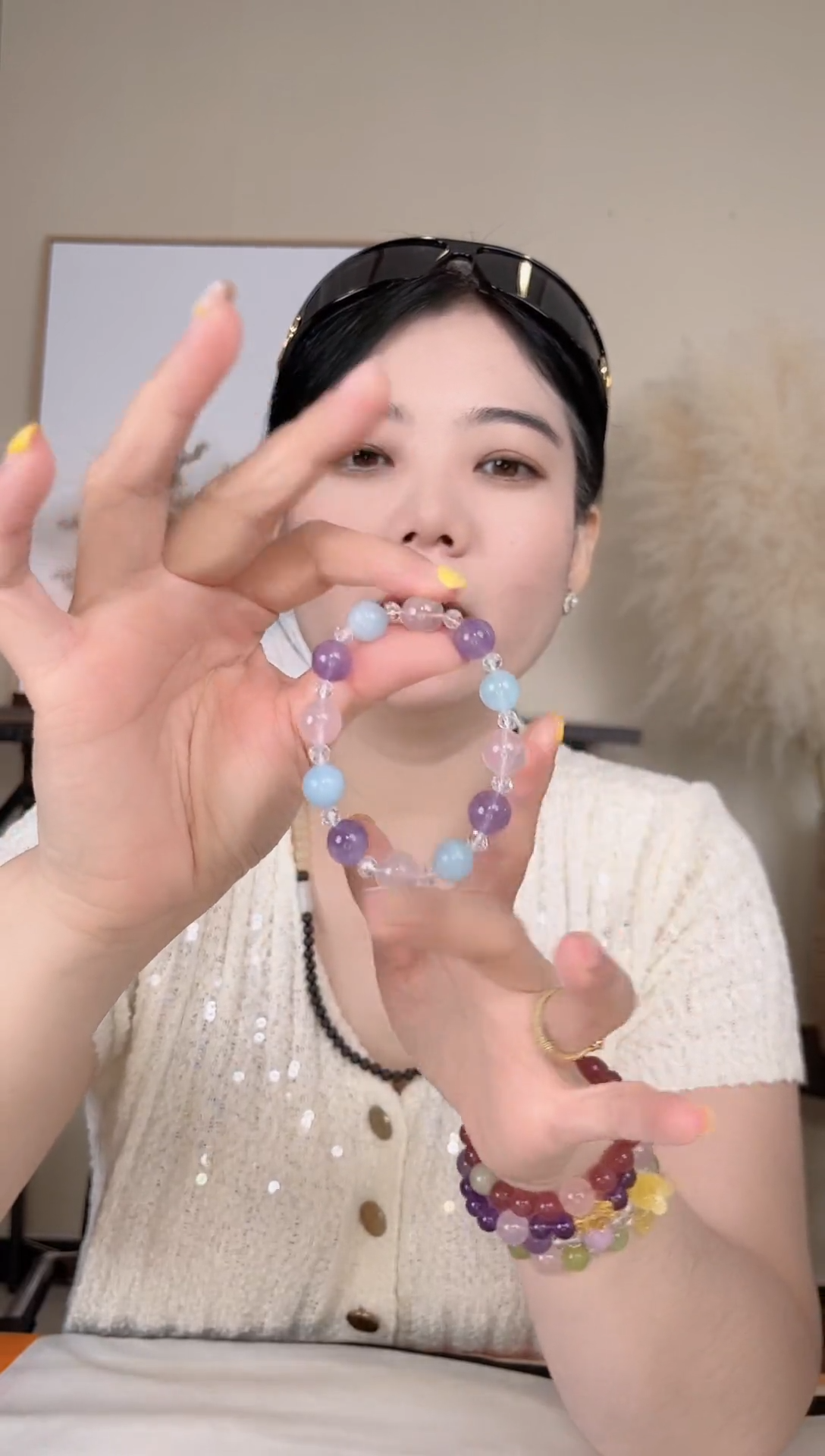 水晶手链未镶嵌白水晶多宝手链