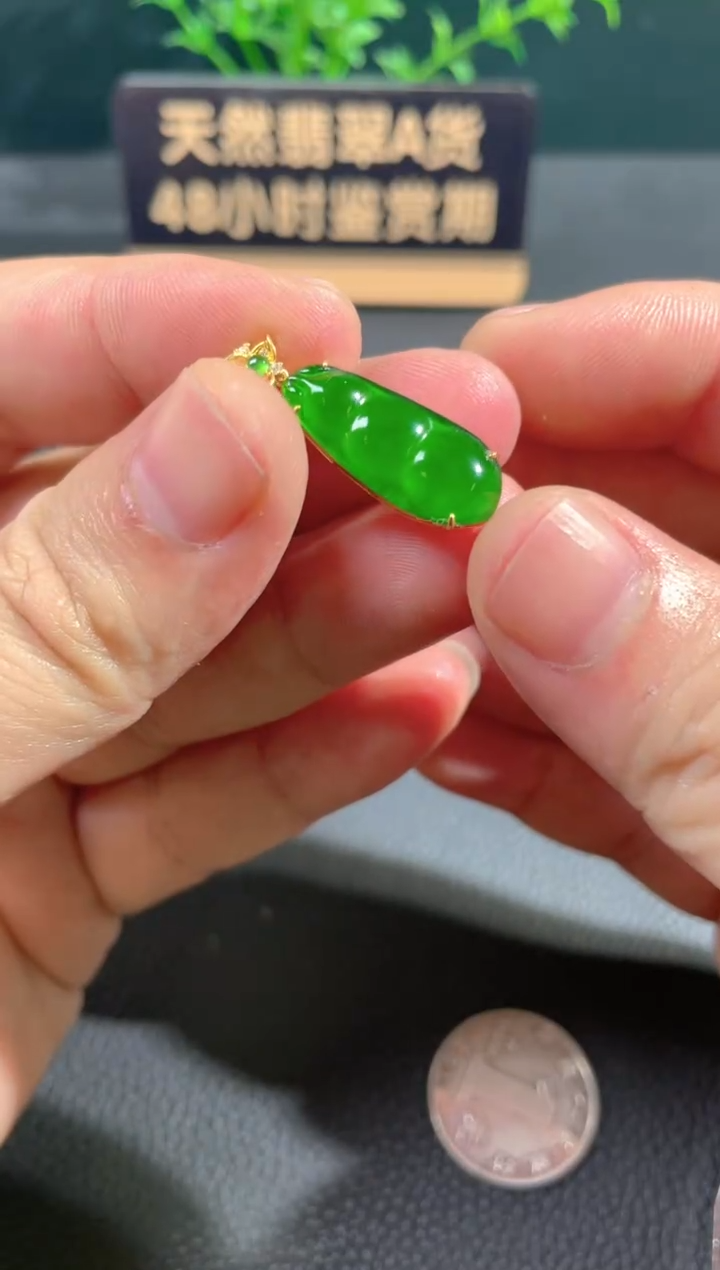【闪购商品】翡翠颈饰18K金镶嵌翡翠
