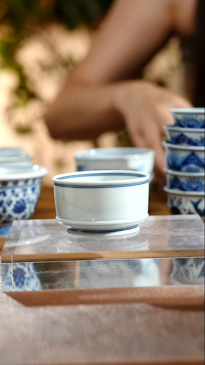 杯子柴窑白胎矮马蹄75cc