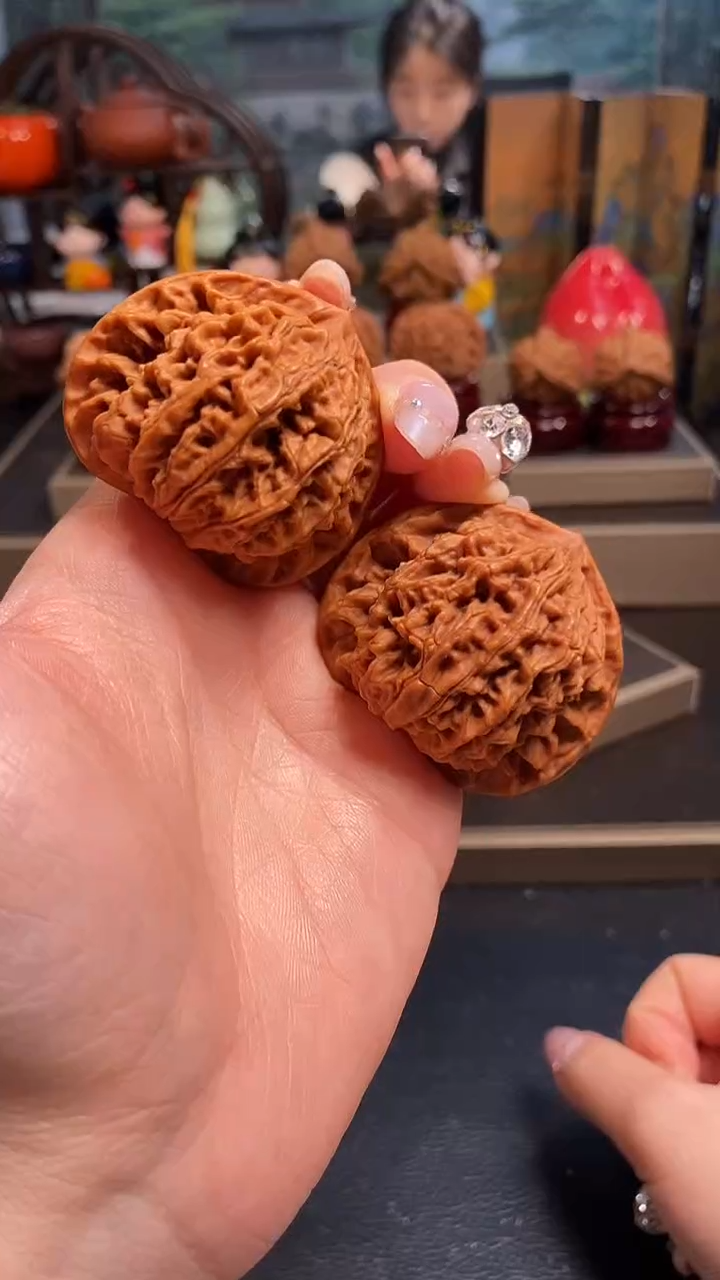 【闪购商品】文玩核桃吊坠K307蟠龙纹46