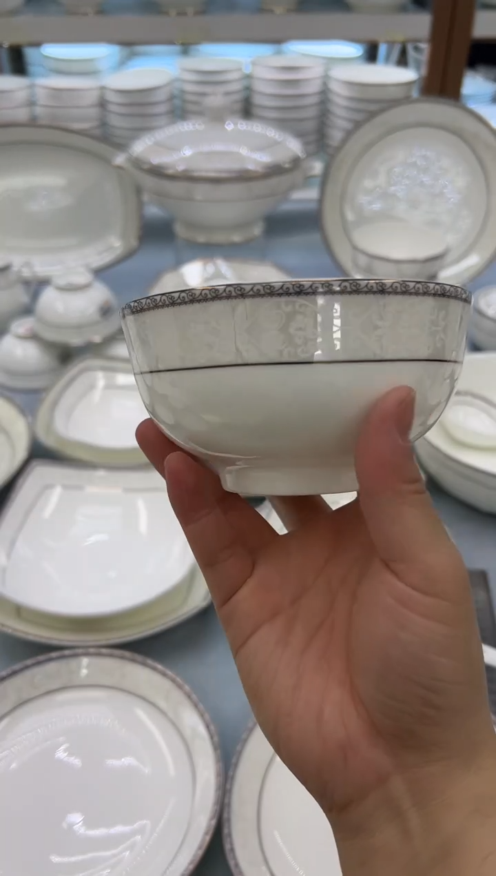 骨瓷玲珑5奥10个 