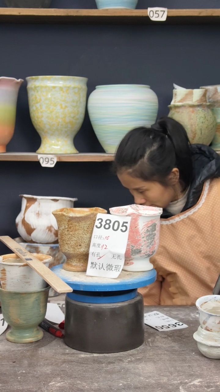 景德镇陶园花盆【不能当套盆用】3805