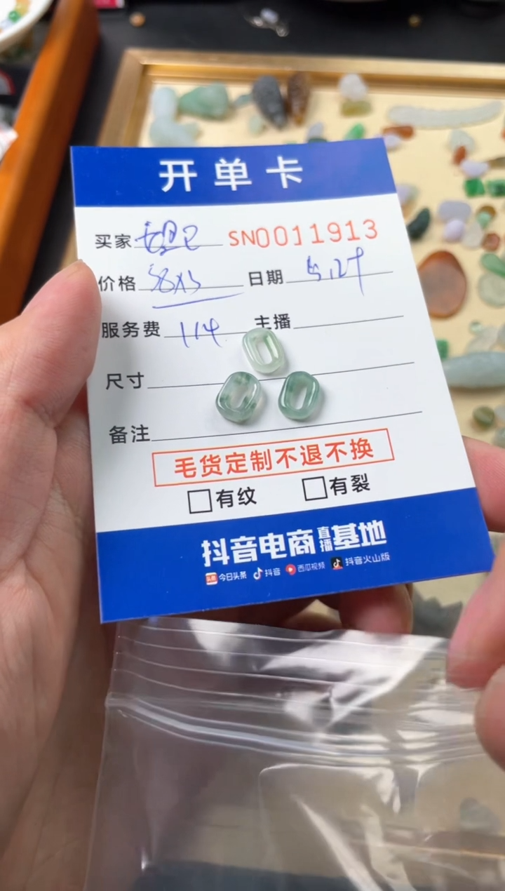 翡翠未镶嵌颈饰00011913
