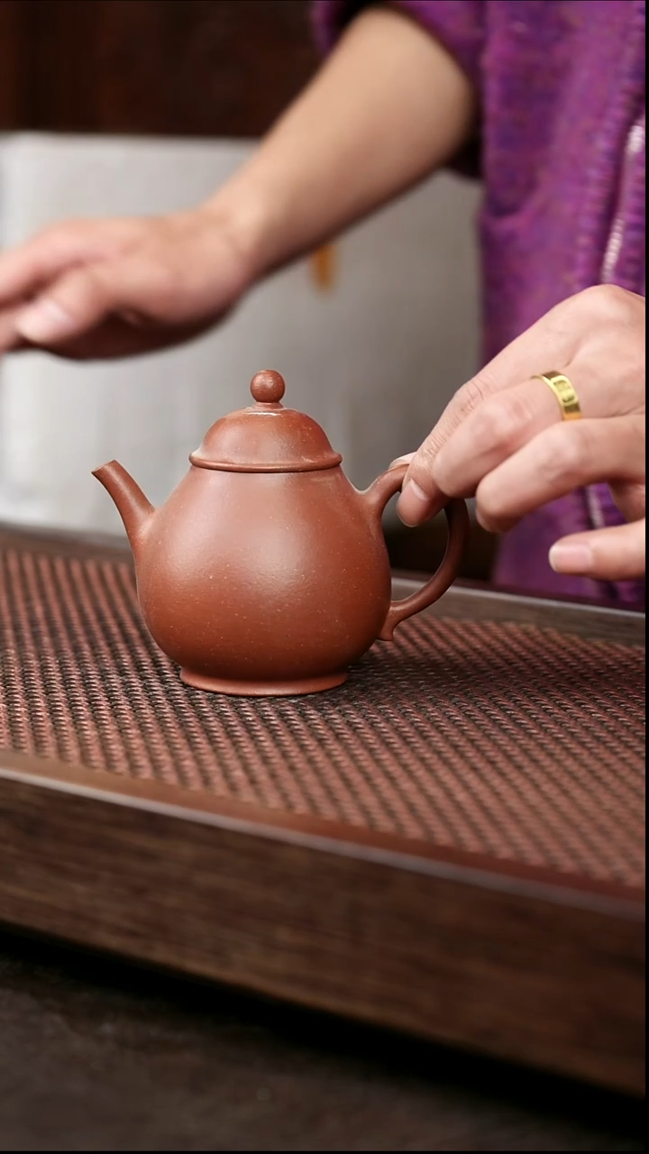 茶壶紫砂底槽清潘壶{不挑}{微瑕}