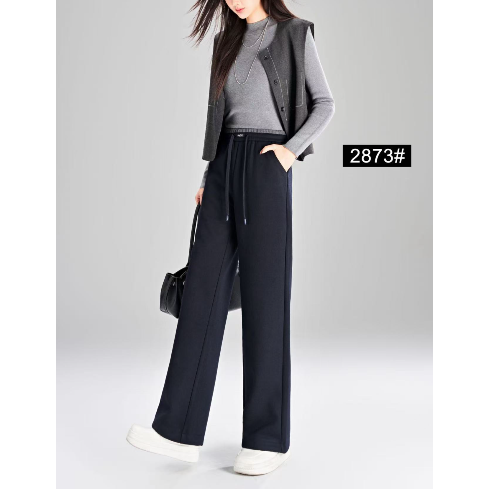 百搭加厚直筒裤2873