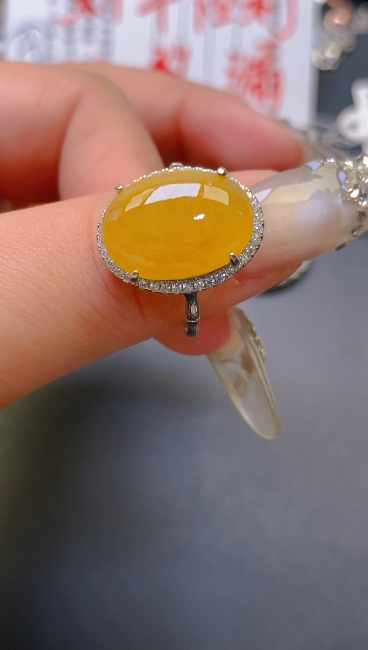 【闪购商品】翡翠耳饰银S925镶嵌天然A货翡翠1