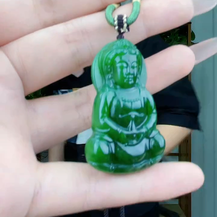 和田玉碧玉观音吊坠【拍一发一，多样性发货！】大