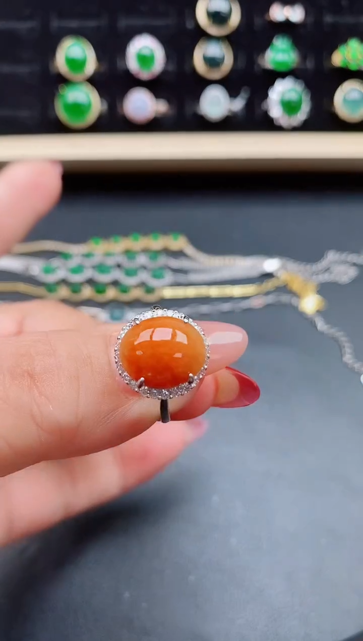 【闪购商品】翡翠戒指银S925镶嵌5080550