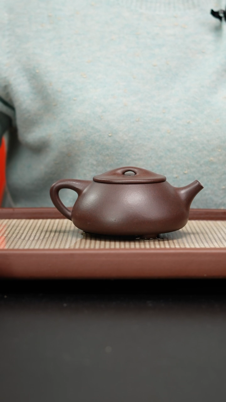 【闪购商品】紫砂茶壶铁芯老紫景舟石瓢280