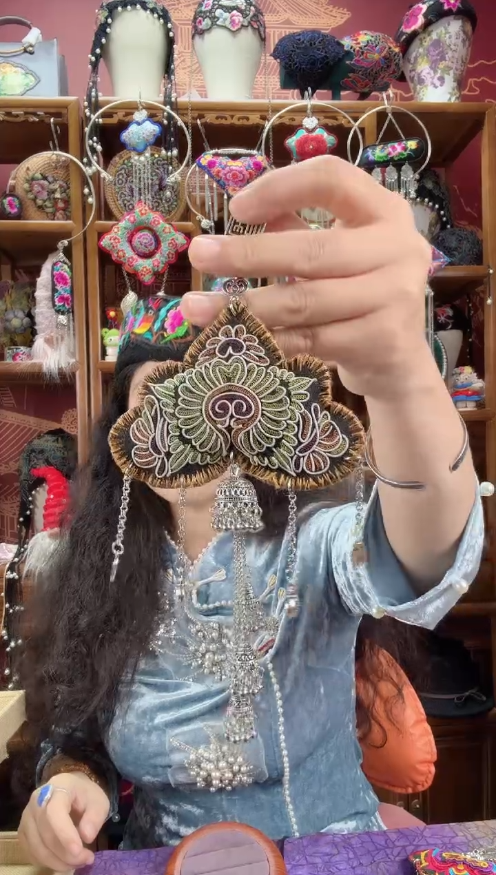 刺绣压襟143甜甜家