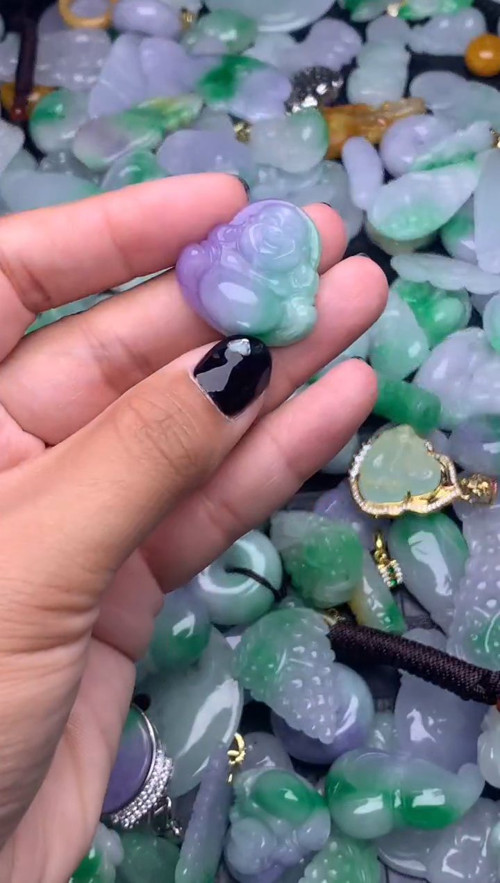 翡翠未镶嵌颈饰天然缅甸翡翠吊坠