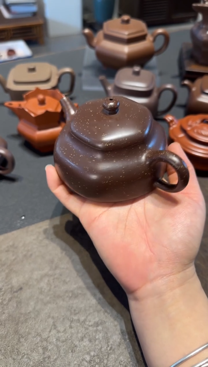 【闪购商品】紫砂茶壶六方静乐 铺砂