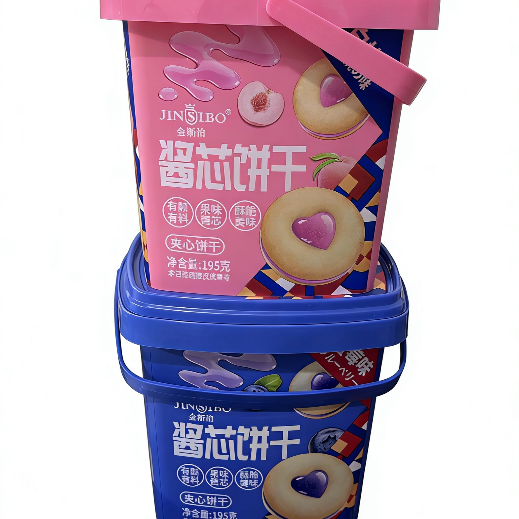 金斯泊酱芯饼干195g*2（混合口味)