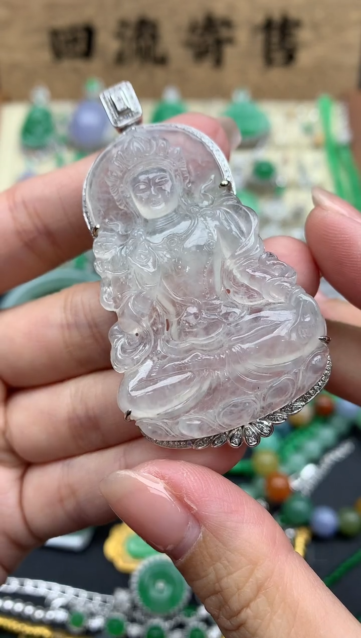 【闪购商品】翡翠颈饰18K金镶嵌442-中国好珍宝