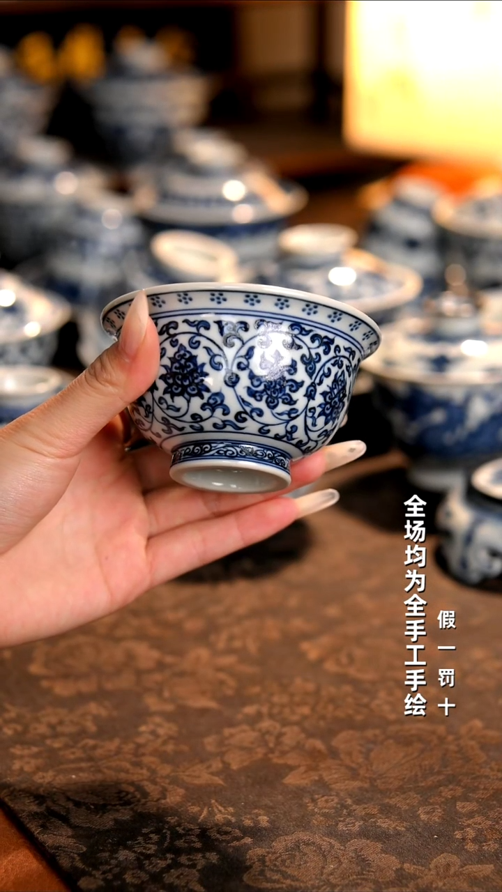 景德镇纯手工柴窑茶具