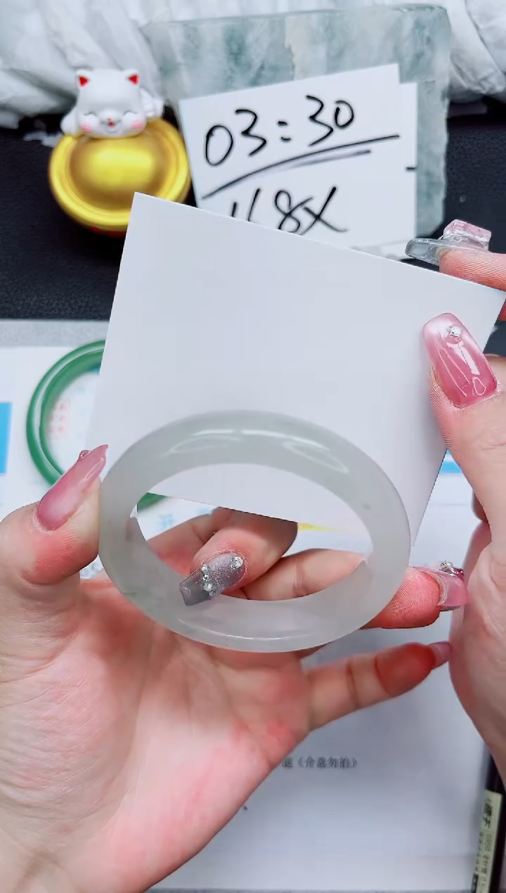 石英质玉未镶嵌手镯324-54.8