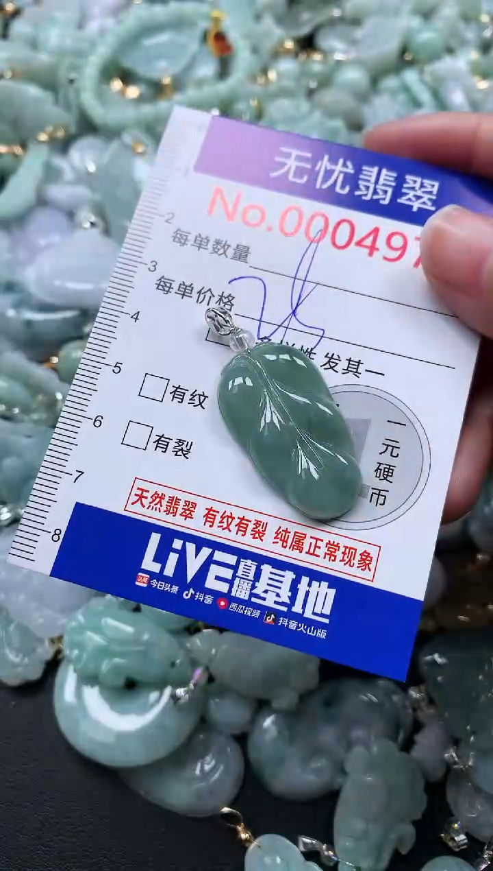 颈饰未镶嵌翡翠4975