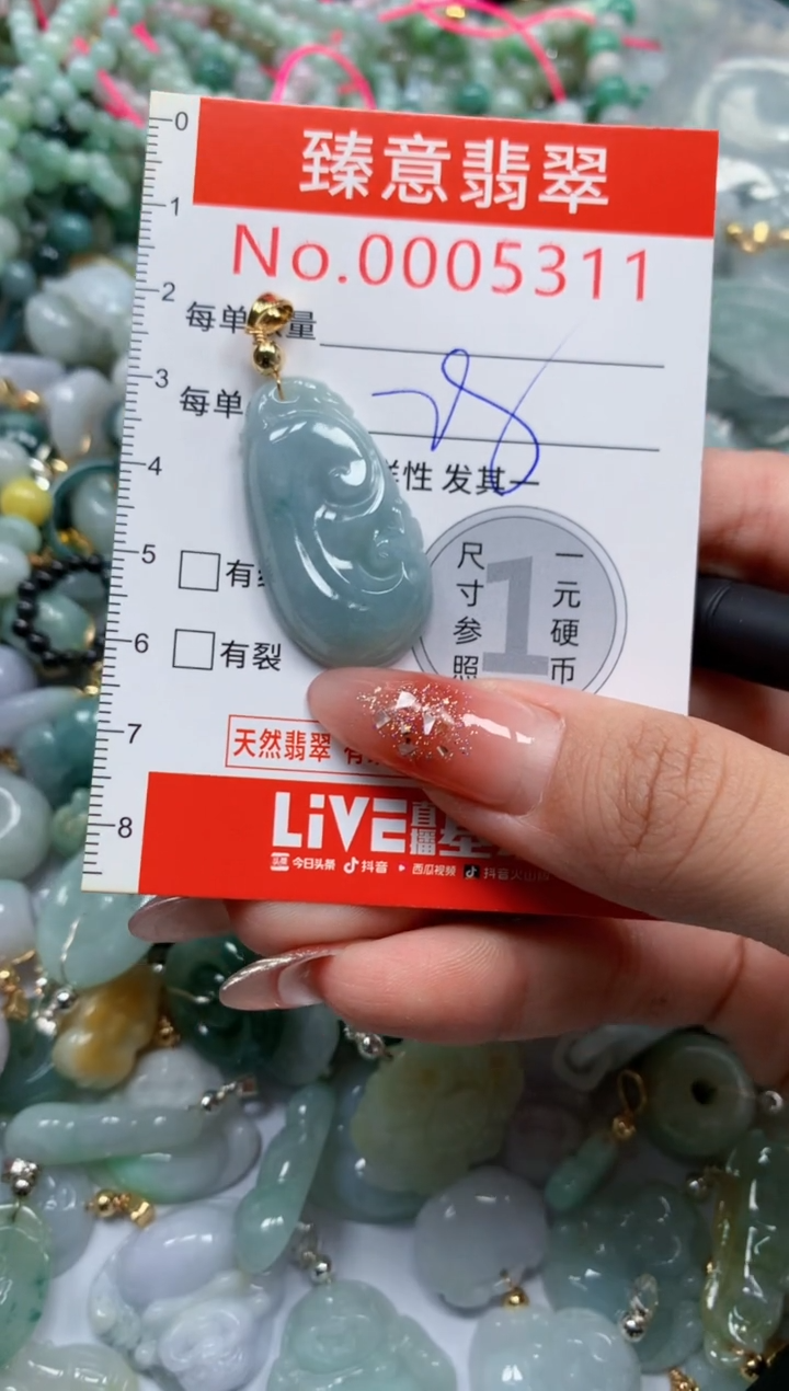 翡翠未镶嵌吊坠(不含链)5311
