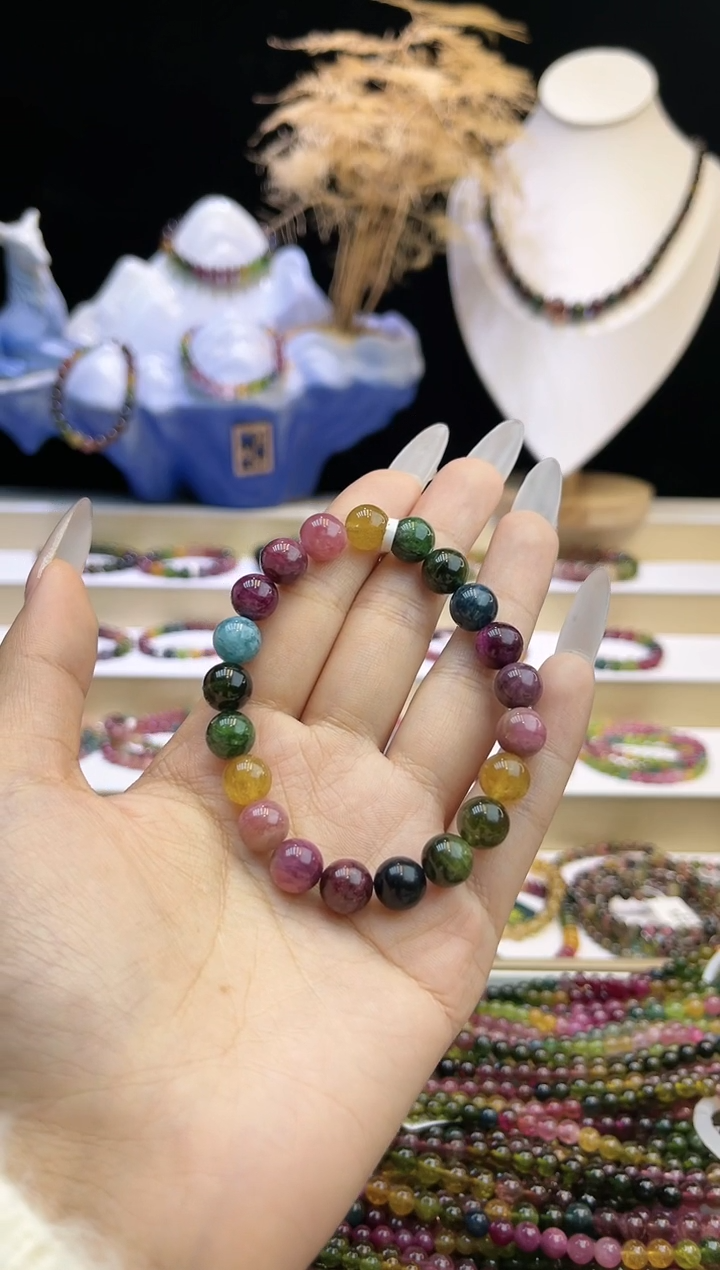 【闪购商品】碧玺/未镶嵌J9mm+碧玺单圈多样性发货