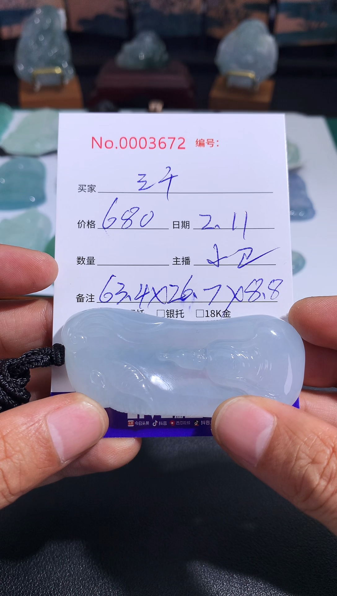 【闪购商品】翡翠颈饰未镶嵌三