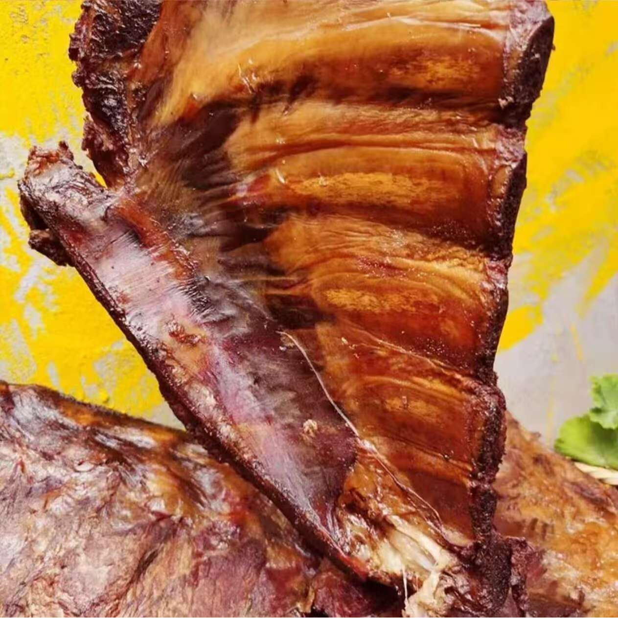 （现秤现买）贵州土猪柴火烟熏腊排骨土家风味