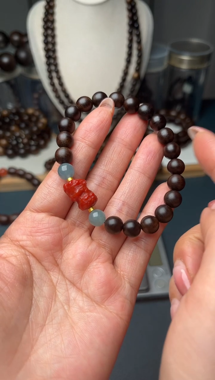 【闪购商品】沉香手串白奇楠单圈8mm