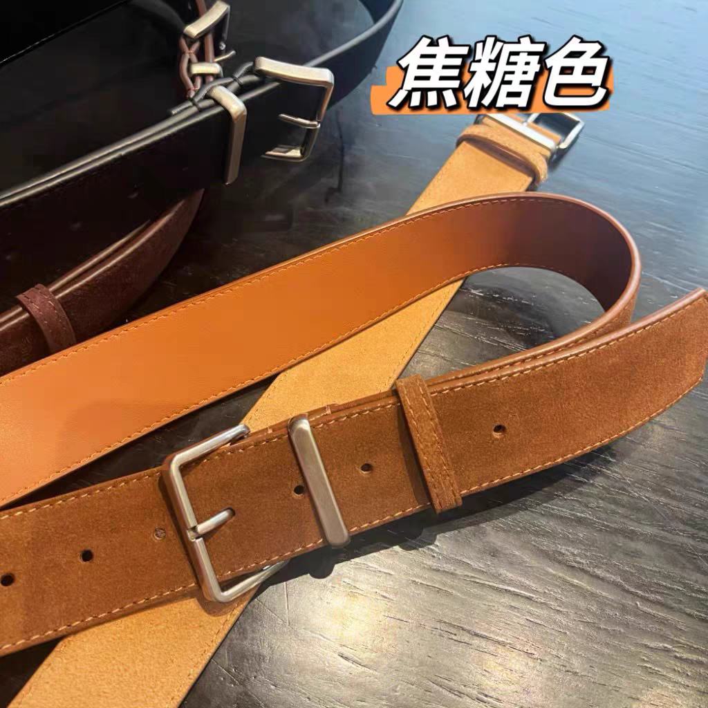 磨砂宽腰带女士棕色百搭收腰配连衣裙外搭腰封休闲牛仔裤时尚皮带