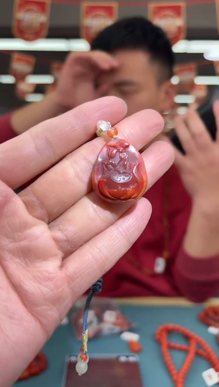 【闪购商品】南红玛瑙A50未镶嵌貔貅雕刻件