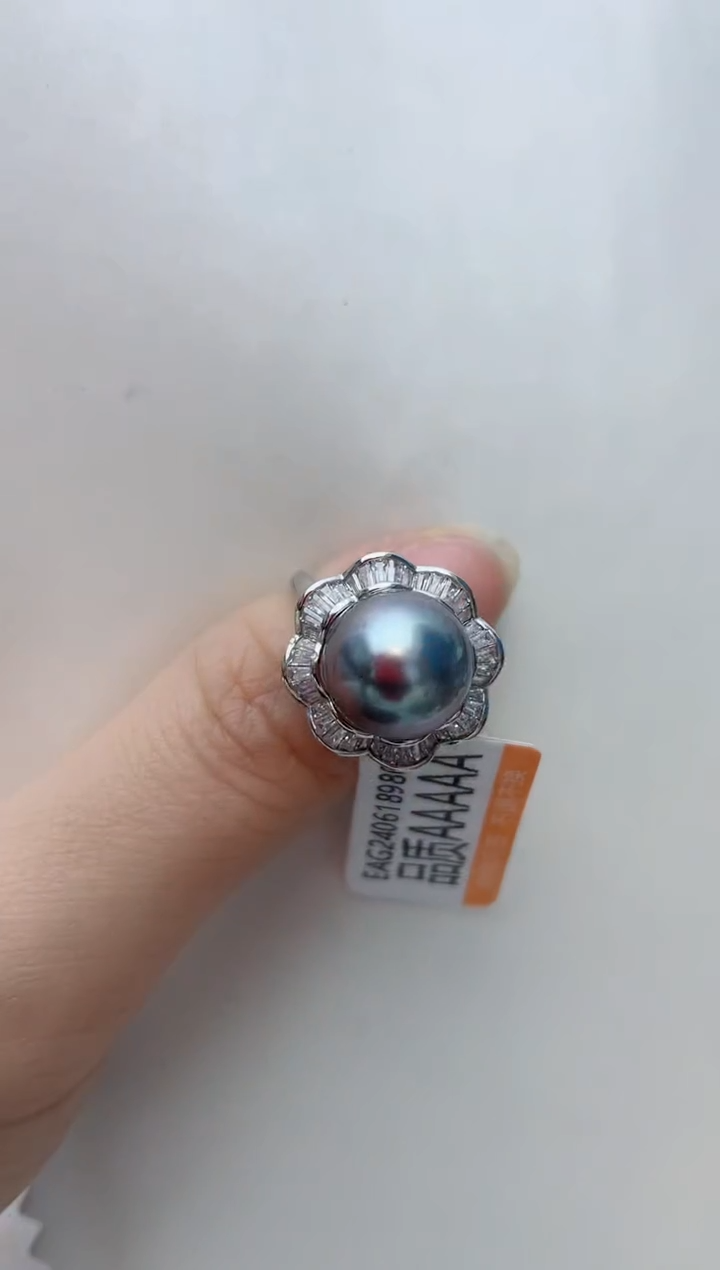 【闪购商品】海水珍珠戒指银S925镶嵌A89