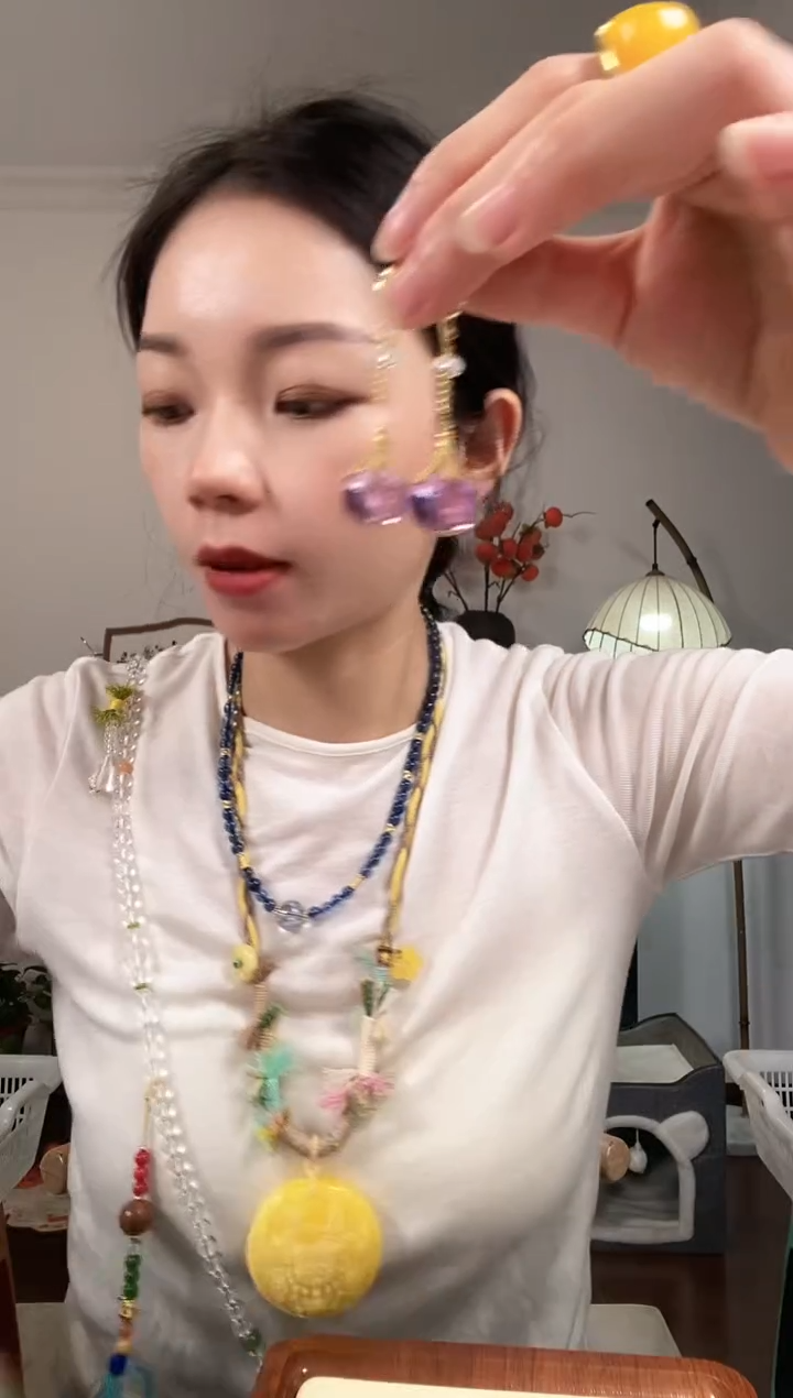 【闪购商品】琥珀颈饰未镶嵌A374AAAAAAA