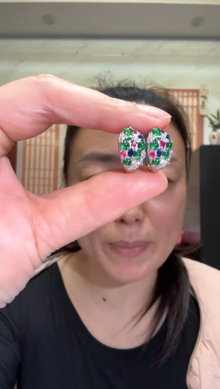 颈饰银S925镶嵌翡翠00001528