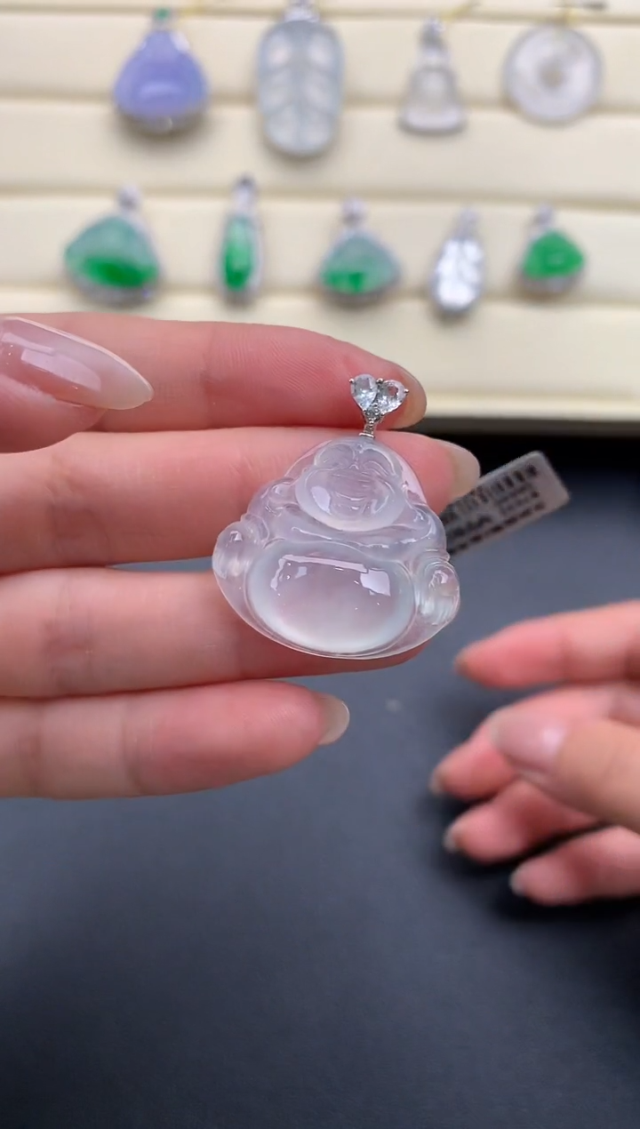 【闪购商品】翡翠颈饰18K金镶嵌X610      