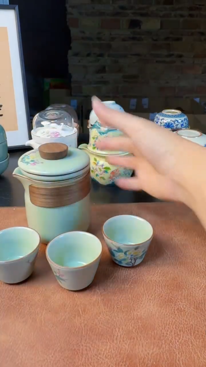 【闪购商品】杯德化白瓷，快客茶具