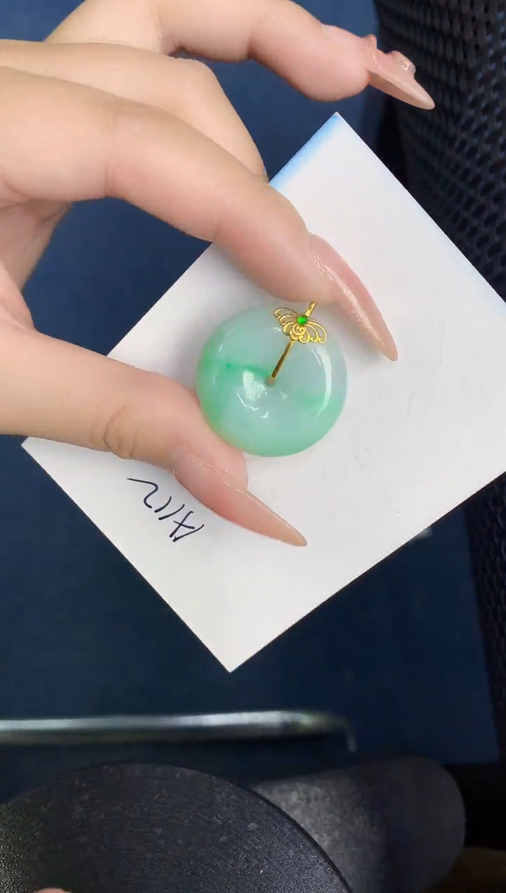 【闪购商品】翡翠颈饰18K金镶嵌000000000