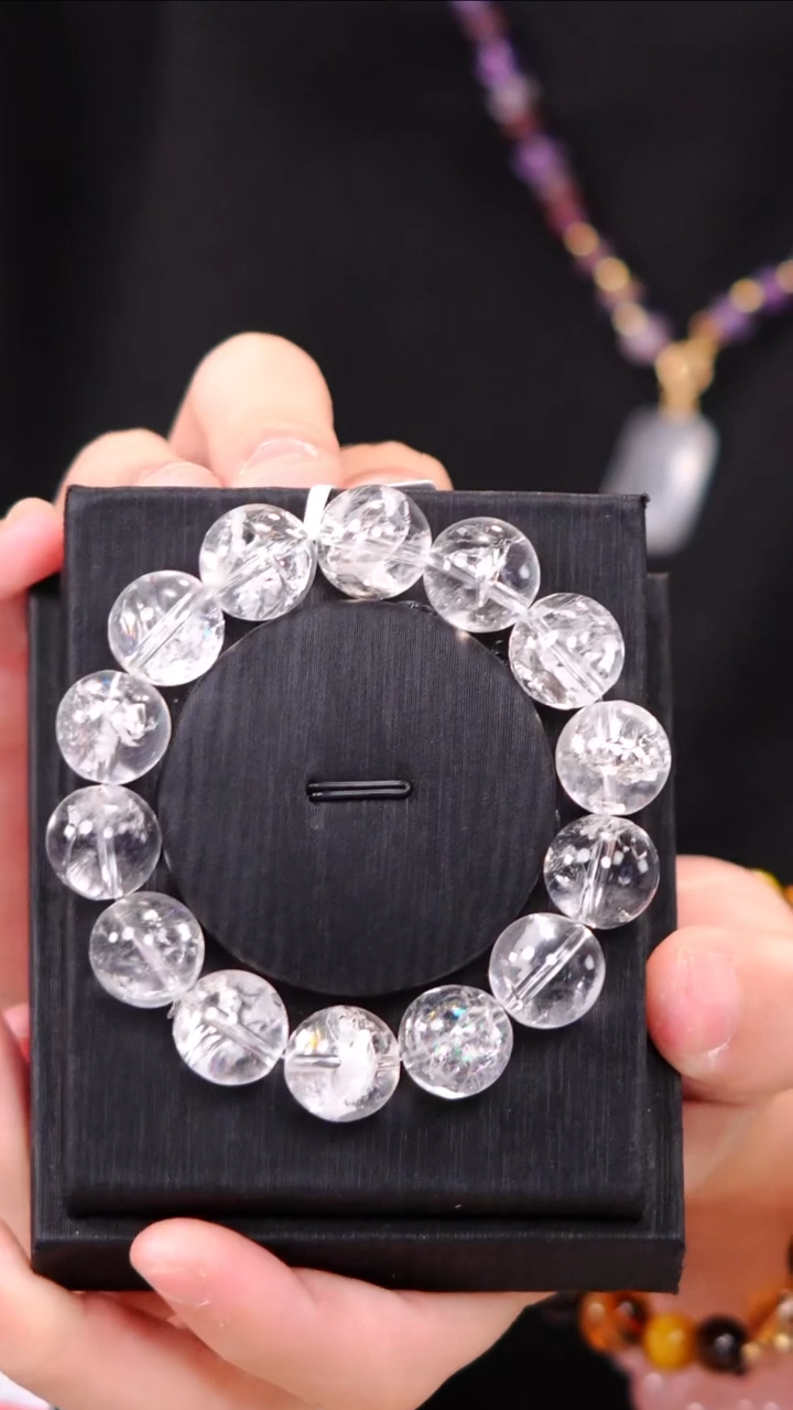 【闪购商品】水晶单圈未镶嵌Q090喜马拉雅水晶单圈14mm