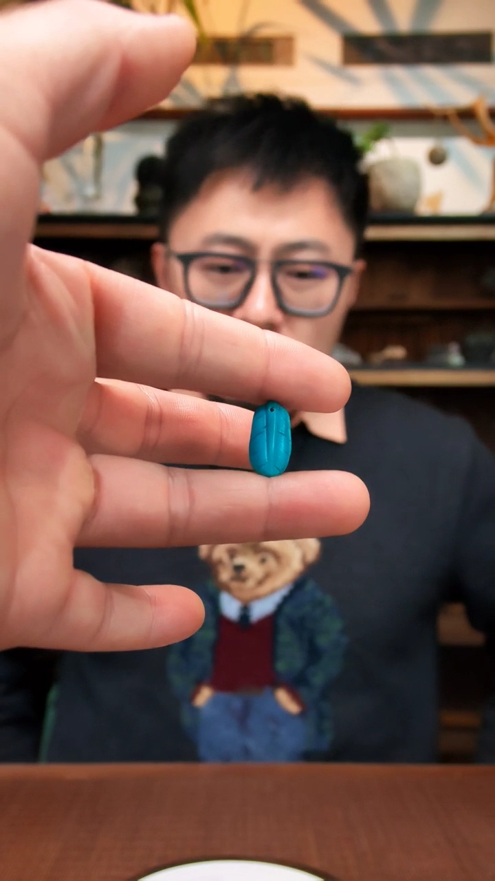 未镶嵌绿松石吊坠绿松石羽毛吊坠WY