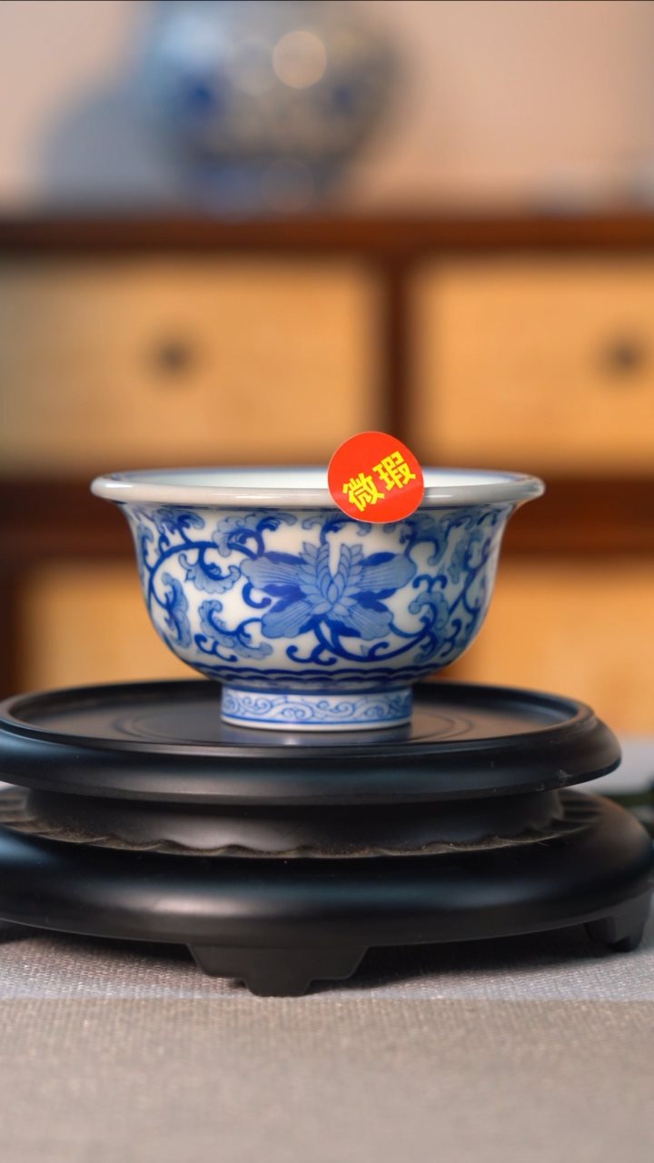 【闪购商品】杯美玉青花压手杯