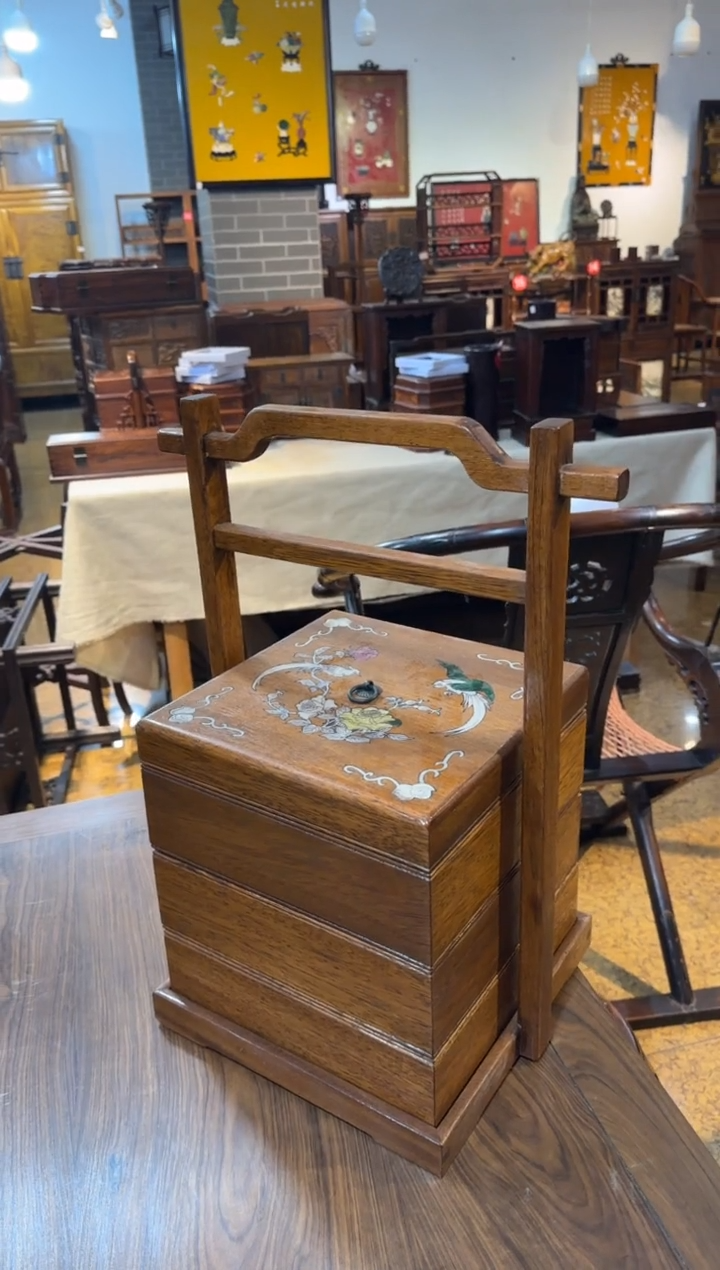 木大号提盒    茶饼柜  38/38/58高