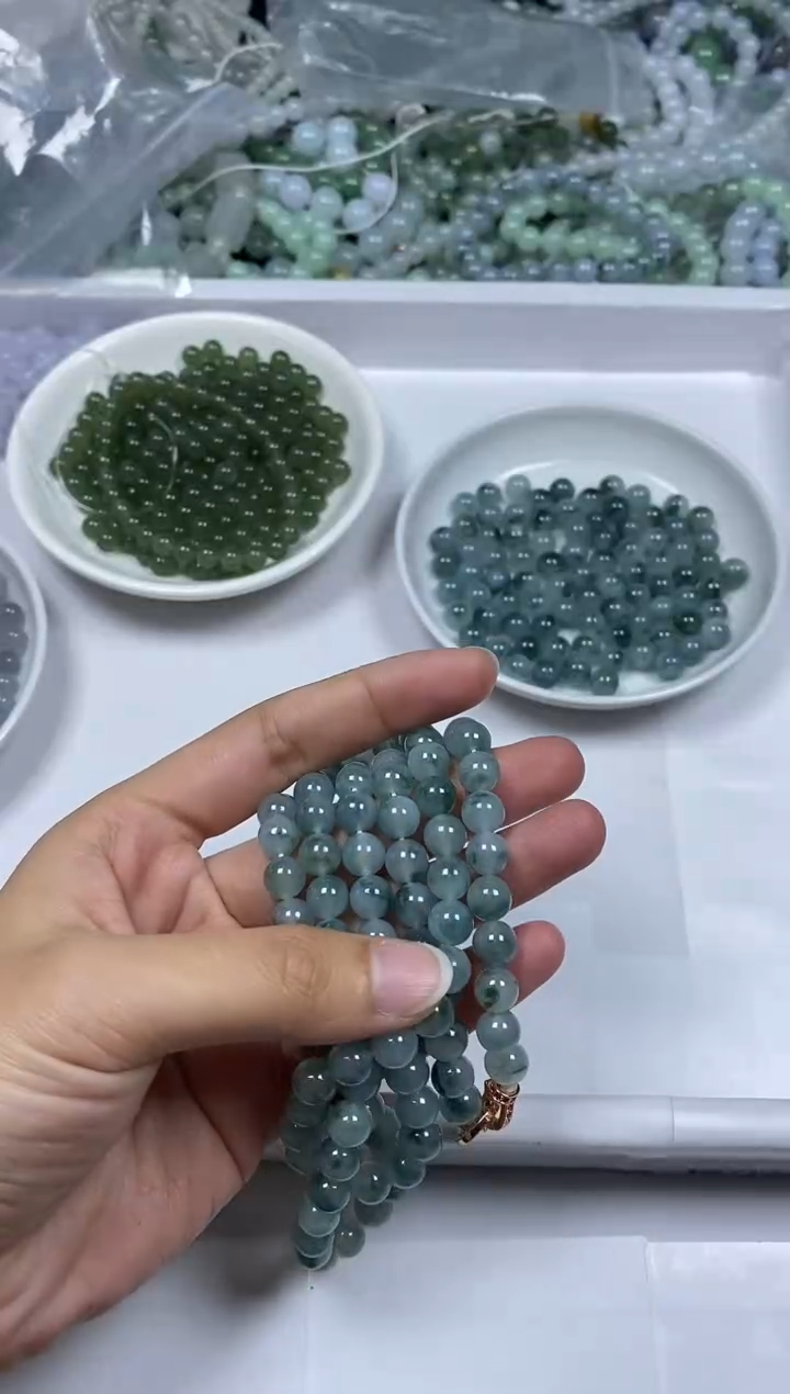 【闪购商品】翡翠颈饰未镶嵌贞城散珠批发DIY