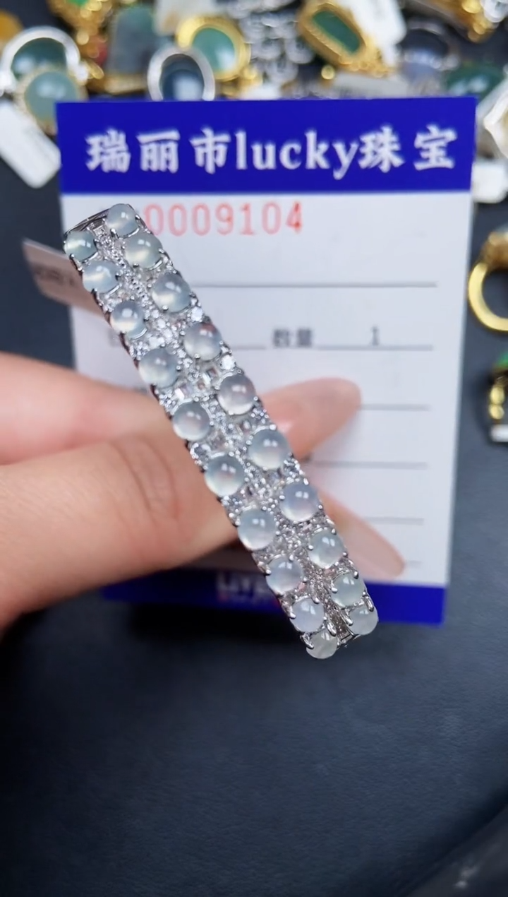 【闪购商品】翡翠颈饰银S925镶嵌9104