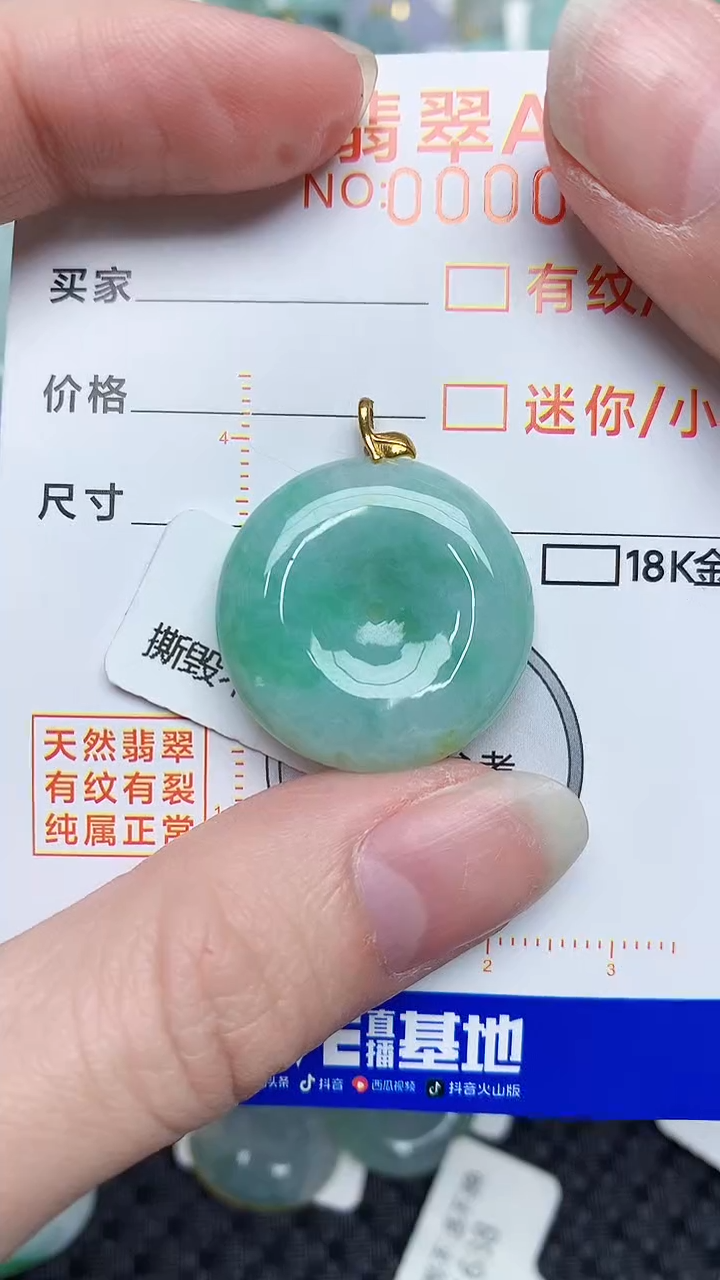 【闪购商品】翡翠颈饰18K金镶嵌5348345345