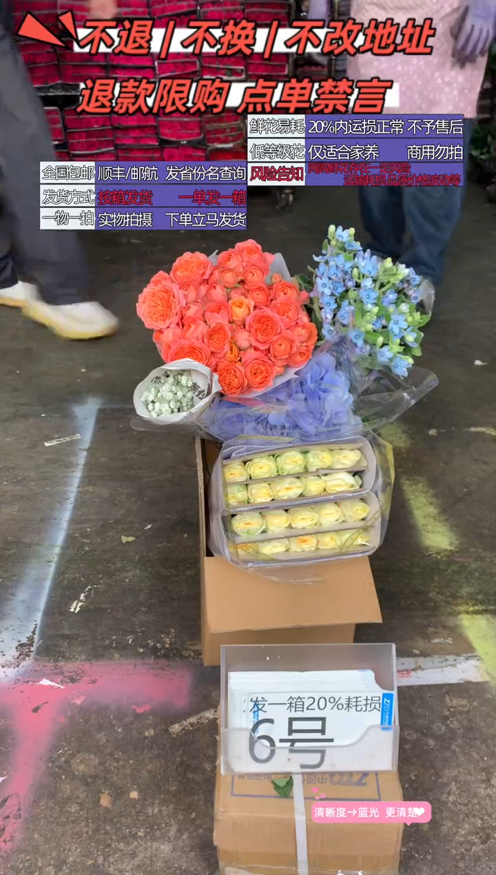 6号♥含20%耗损发一箱