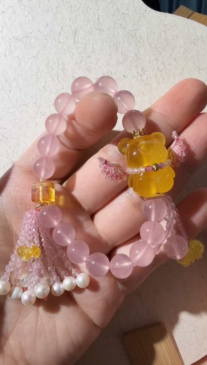 【闪购商品】蜜蜡手链未镶嵌蜜蜡小熊手链