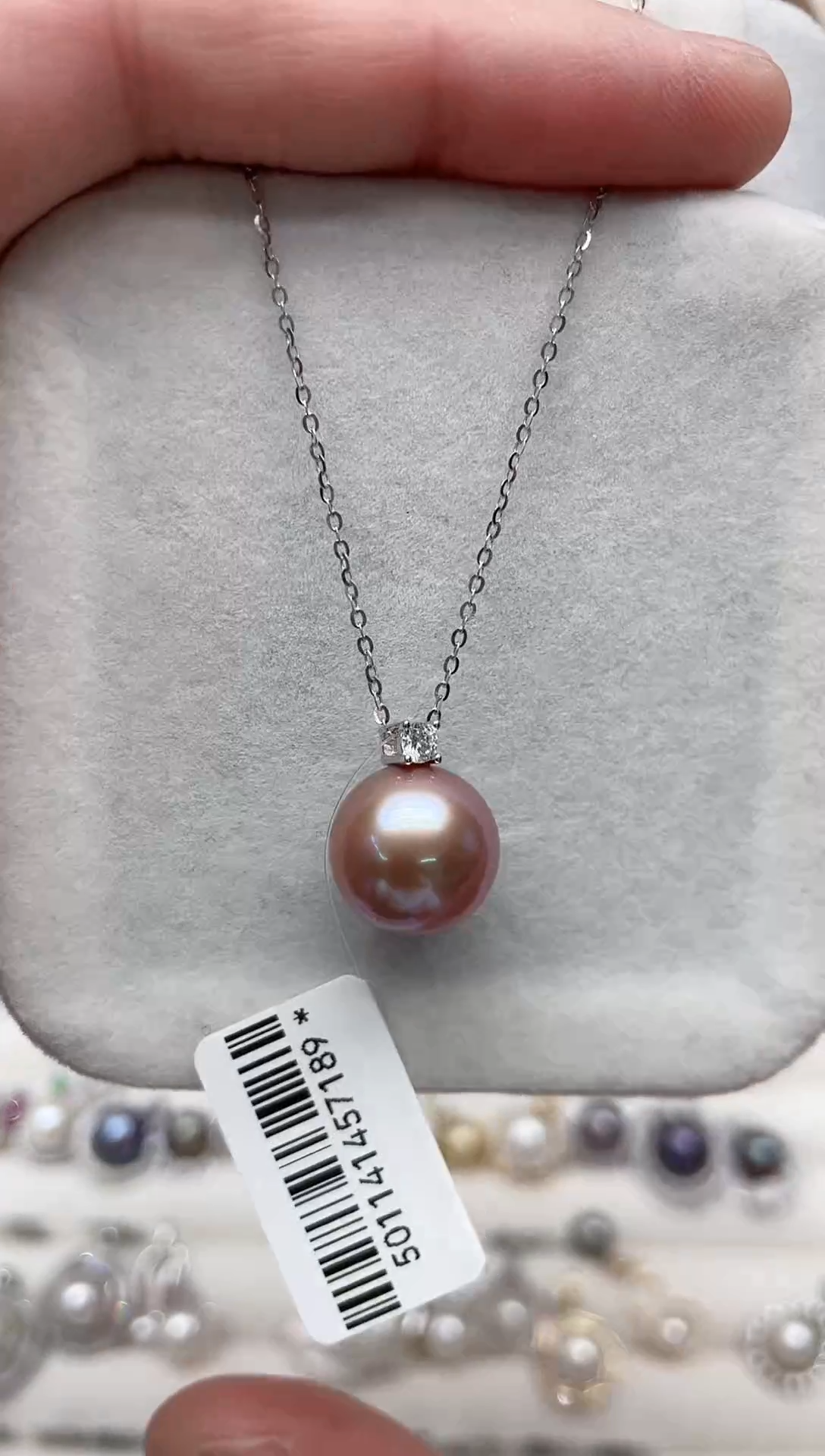 【闪购商品】淡水珍珠吊坠(不含链)银S925镶嵌吊坠