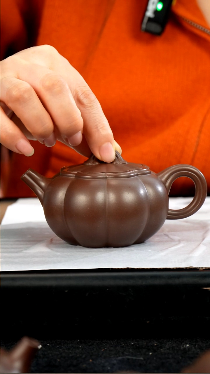 茶壶紫砂苦**痕老紫泥筋纹花语160